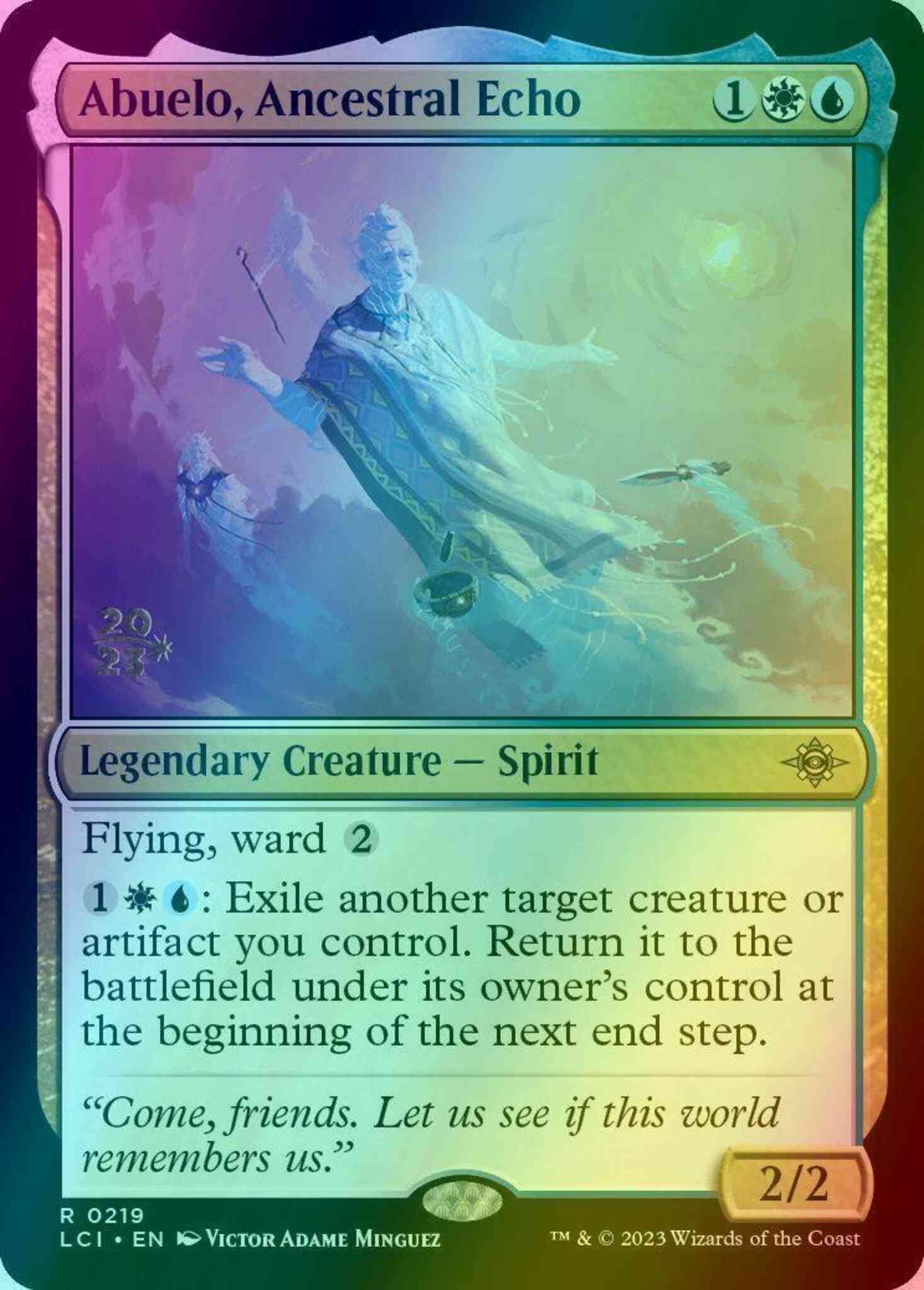 Abuelo, Ancestral Echo [219s] [Prerelease] [The Lost Caverns of Ixalan: Promos] [Foil]