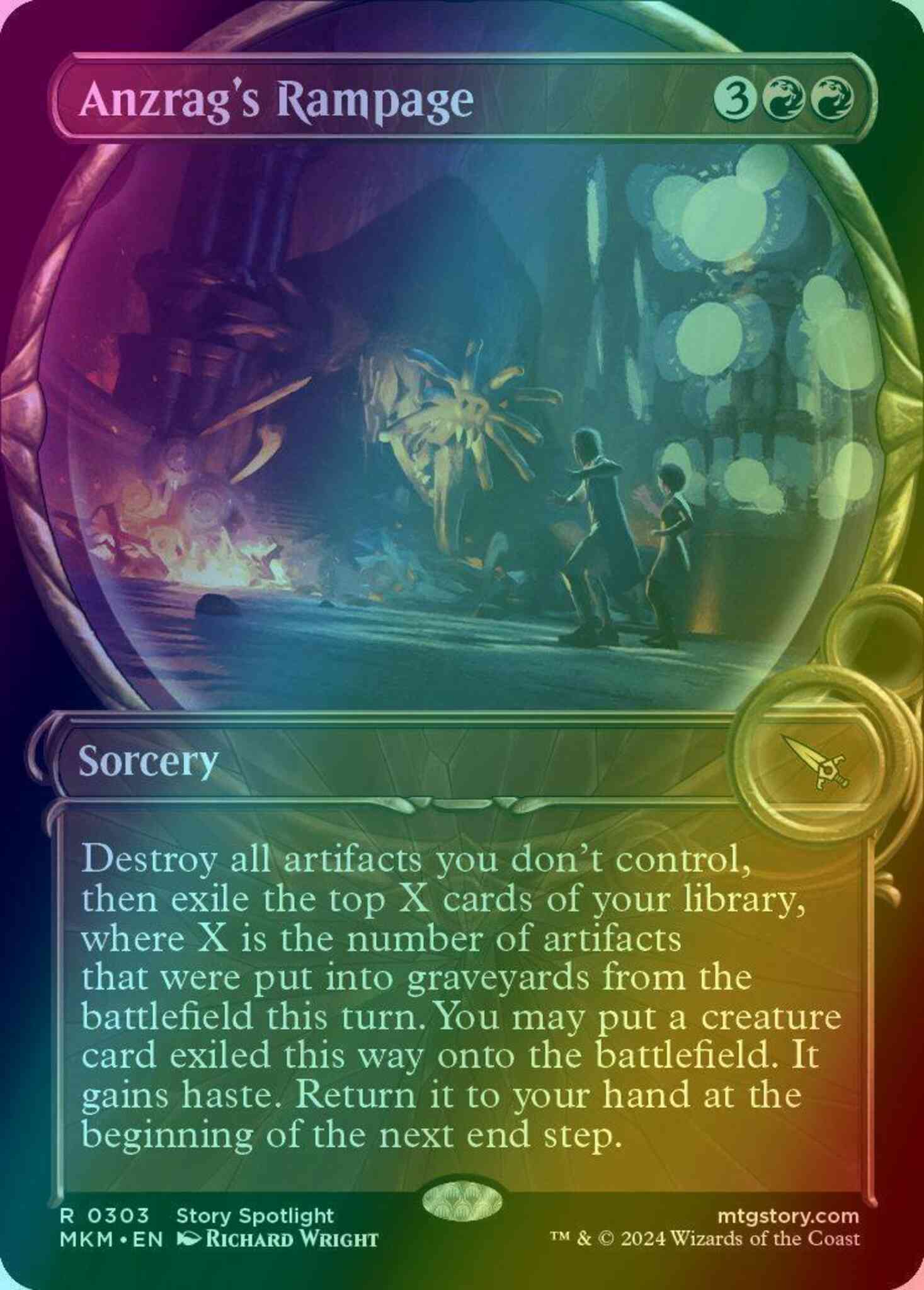 Anzrag's Rampage [303] [Magnified Showcase] [Murders at Karlov Manor] [Foil]