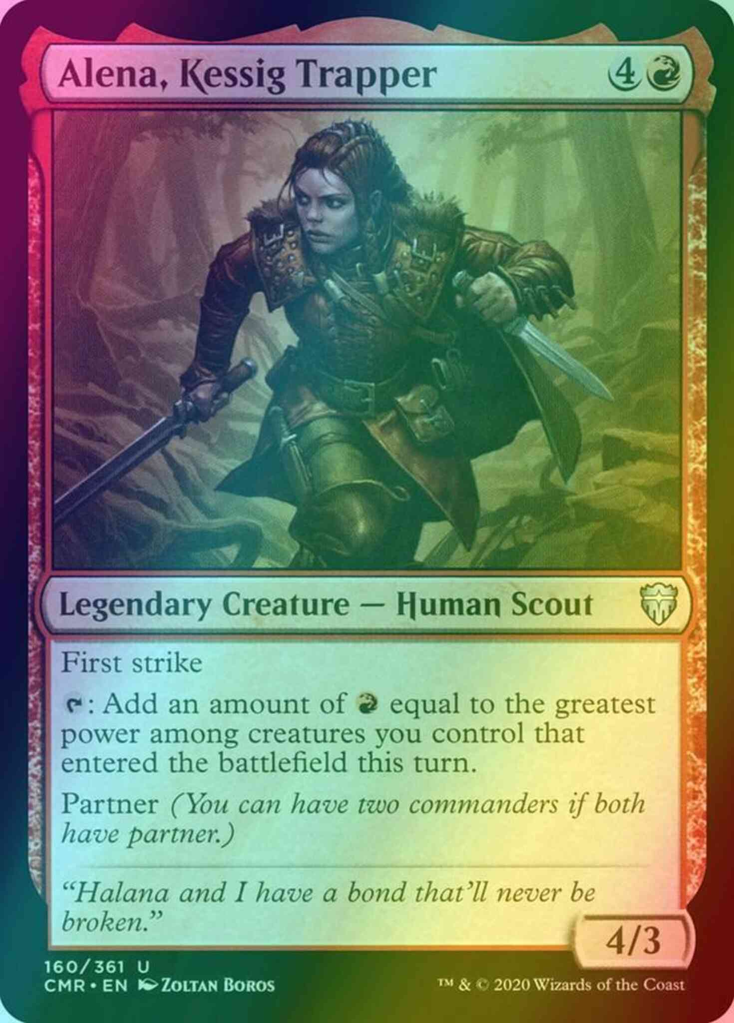 Alena, Kessig Trapper [160] [Commander Legends] [Foil]