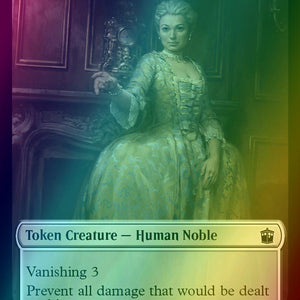 Alien Salamander Token (16) // Human Noble Token (07) [Universes Beyond: Doctor Who: Tokens] [Foil]