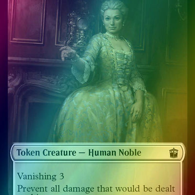 Alien Salamander Token (16) // Human Noble Token (07) [Universes Beyond: Doctor Who: Tokens] [Foil]