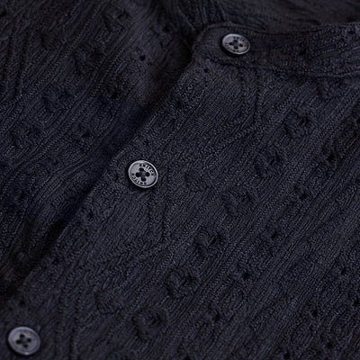 Black Self-Design Shirt