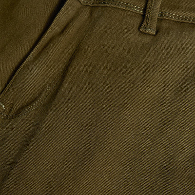 Olive Slim Fit Cargo Jeans