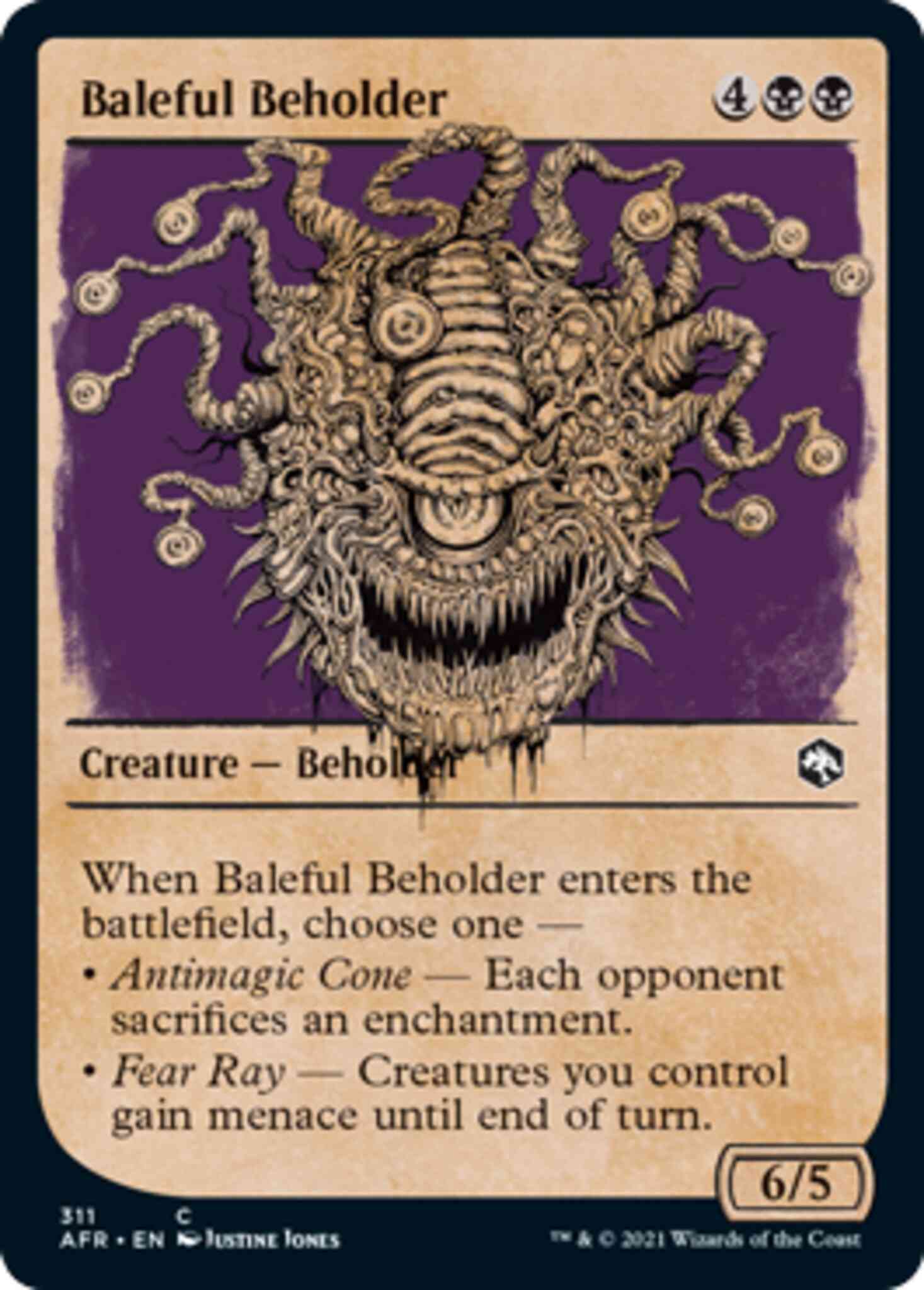 Baleful Beholder [311] [Rulebook Showcase] [Adventures in the Forgotten Realms] [Non-Foil]