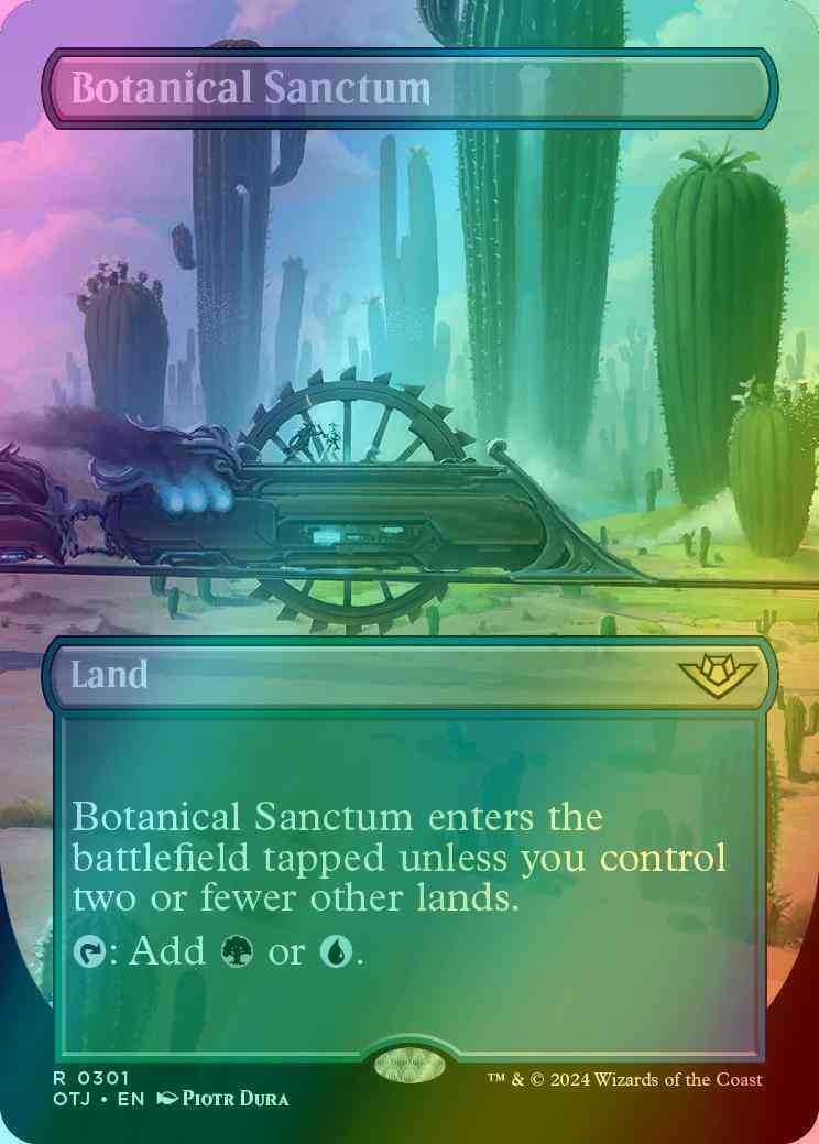 Botanical Sanctum [301] [Borderless] [Outlaws of Thunder Junction] [Foil]