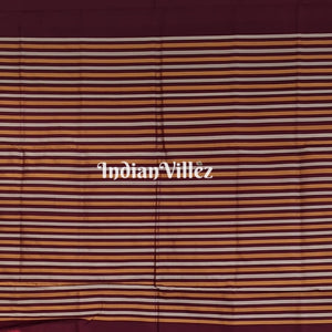 Peach Pyramid Odisha Ikat Sambalpuri Silk Saree