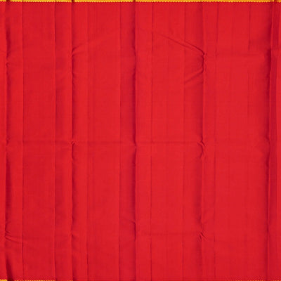 Mint Green Handloom Kanchipuram Korvai Silk Saree With Gandaberunda Buttas