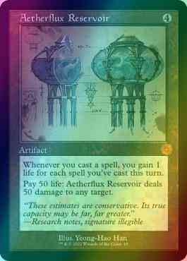 Aetherflux Reservoir [65] [Retro Frame] [Schematic] [The Brothers' War Retro Artifacts] [Foil]