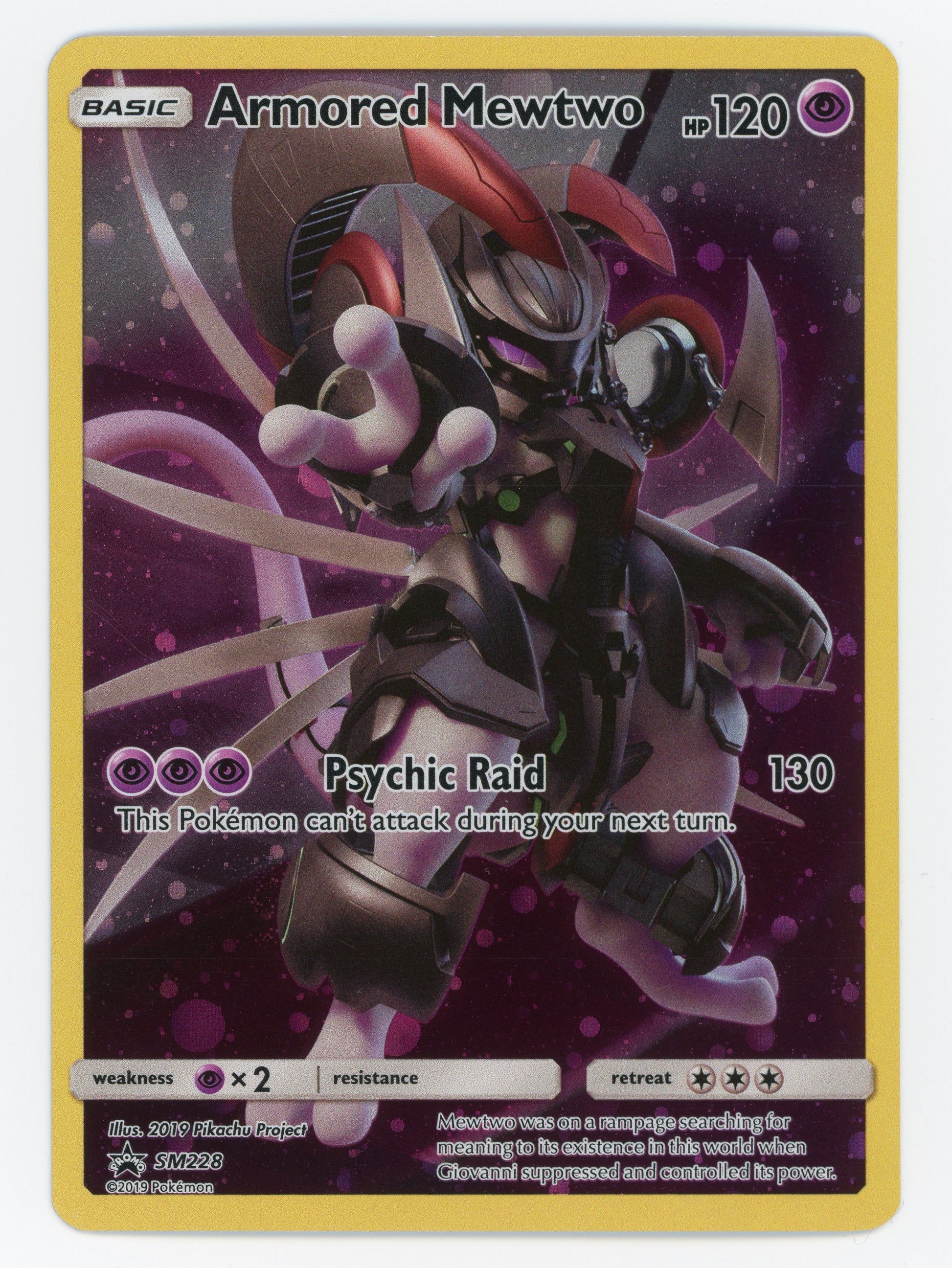 Armored Mewtwo - SM228 - Promo - Holo - Scan 15106