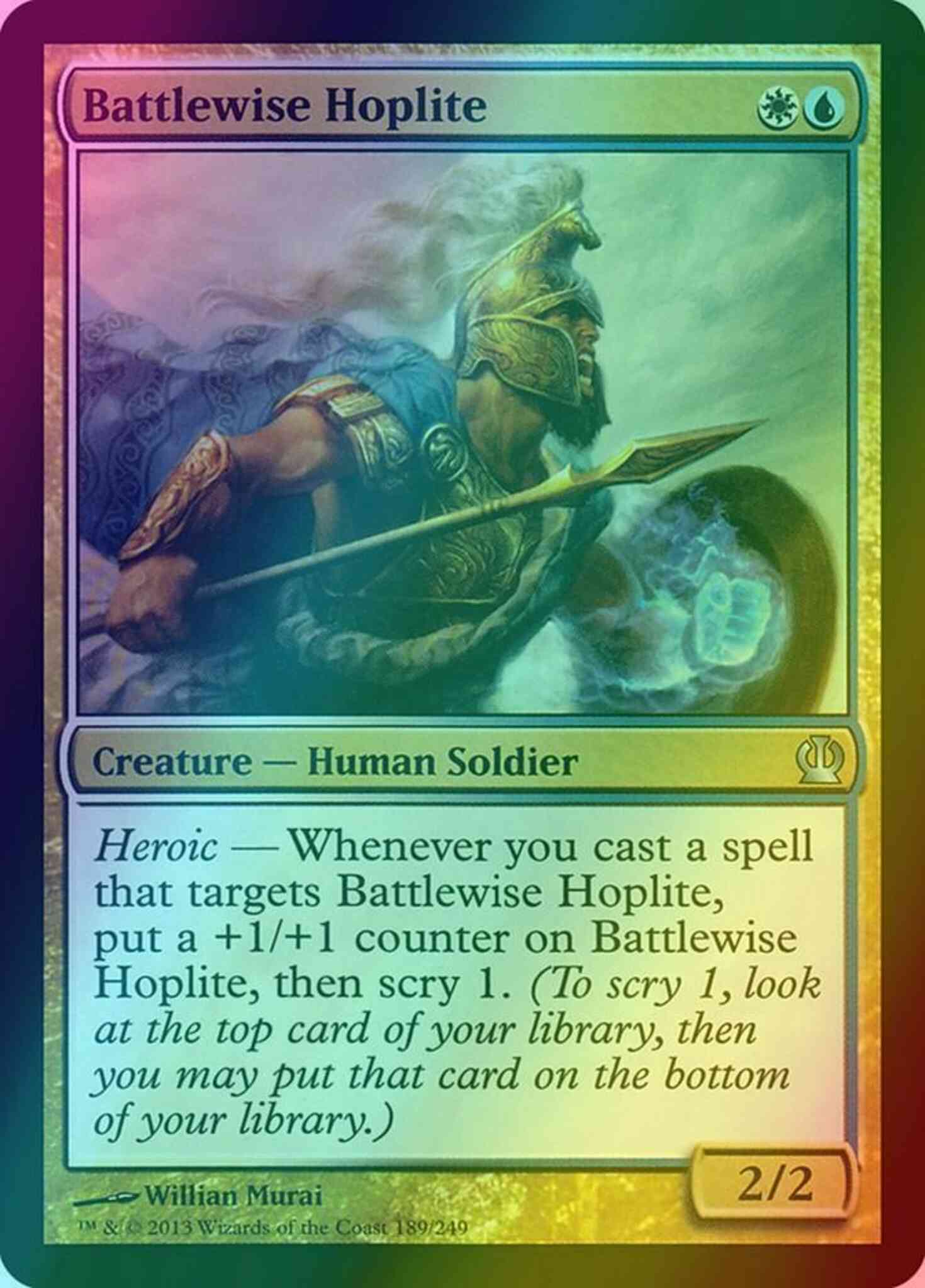 Battlewise Hoplite [189] [Theros] [Foil]