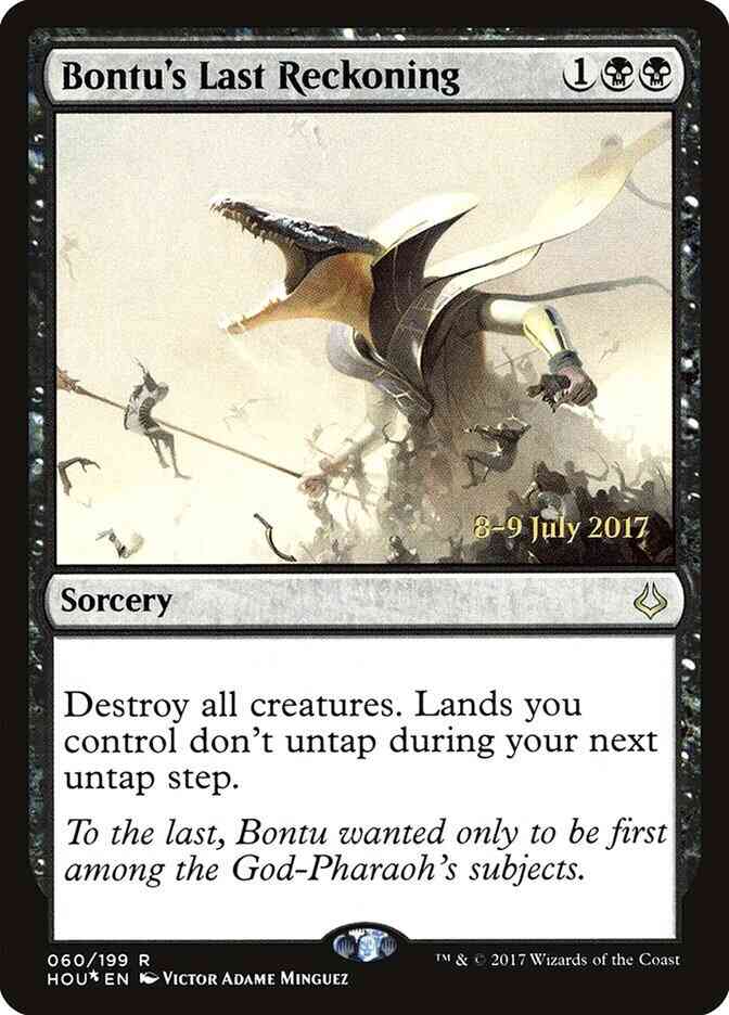 Bontu's Last Reckoning [60s] [Hour of Devastation Promos] [Foil]
