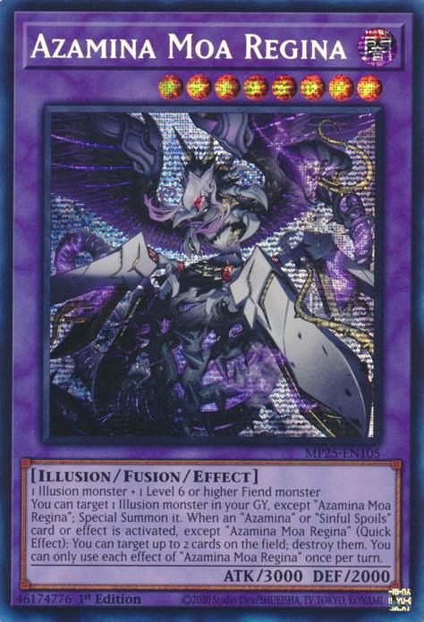 Azamina Moa Regina - MP25-EN105 - Prismatic Secret Rare - 1st Edition