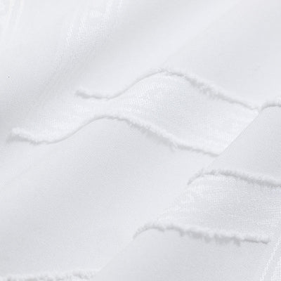 White Geometric Box Fit Shirt