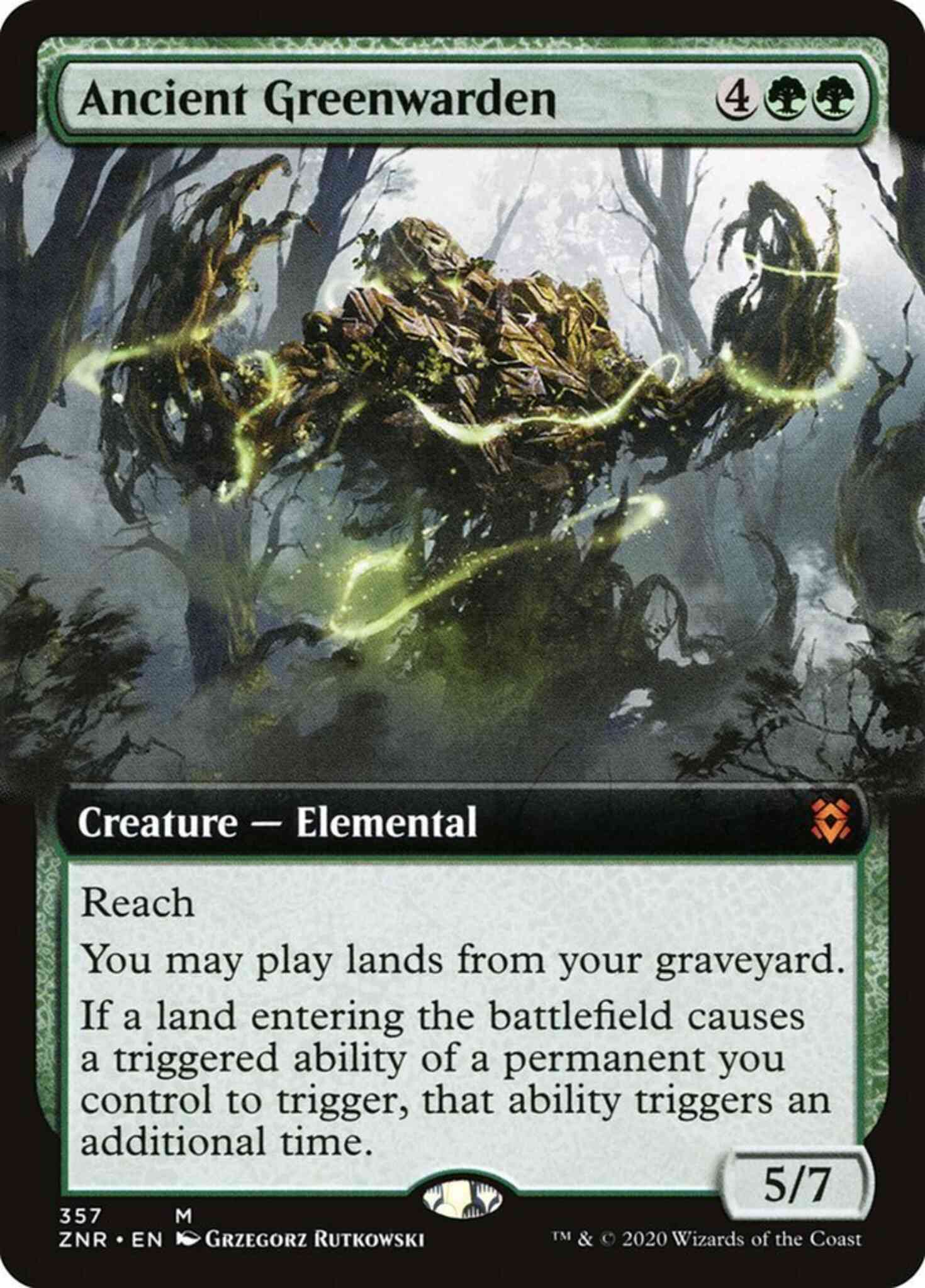 Ancient Greenwarden [357] [Extended Art] [Zendikar Rising] [Non-Foil]
