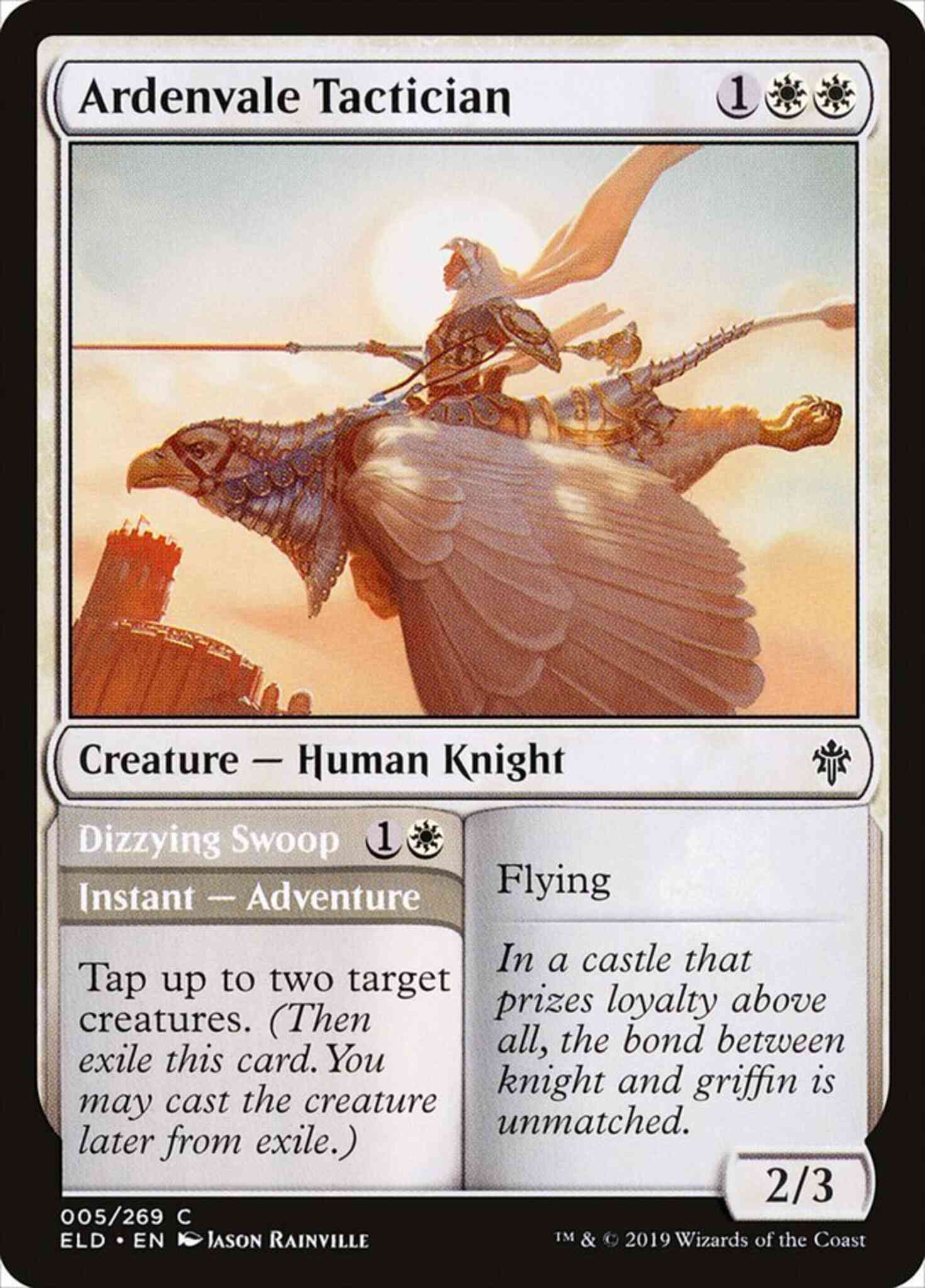Ardenvale Tactician // Dizzying Swoop [5] [Throne of Eldraine] [Non-Foil]