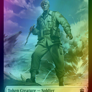 Beast Token (17) // Soldier Token (08) [Universes Beyond: Doctor Who: Tokens] [Foil]