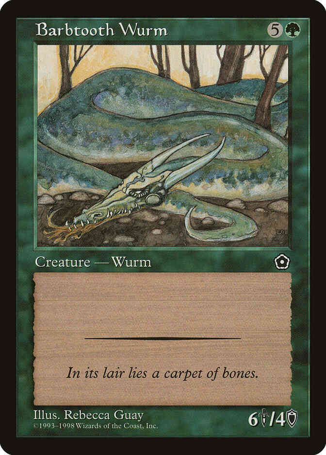 Barbtooth Wurm [122] [Portal Second Age] [Non-Foil]
