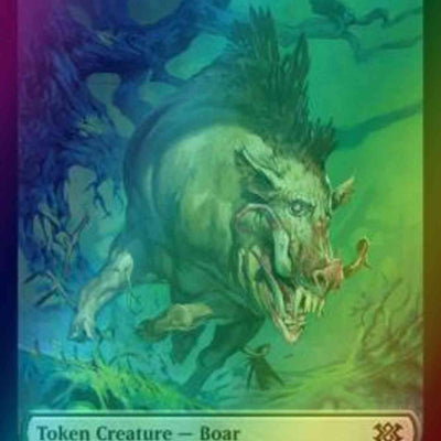 Boar Token (15) // Treasure Token (22) [Double Masters 2022: Tokens] [Foil]