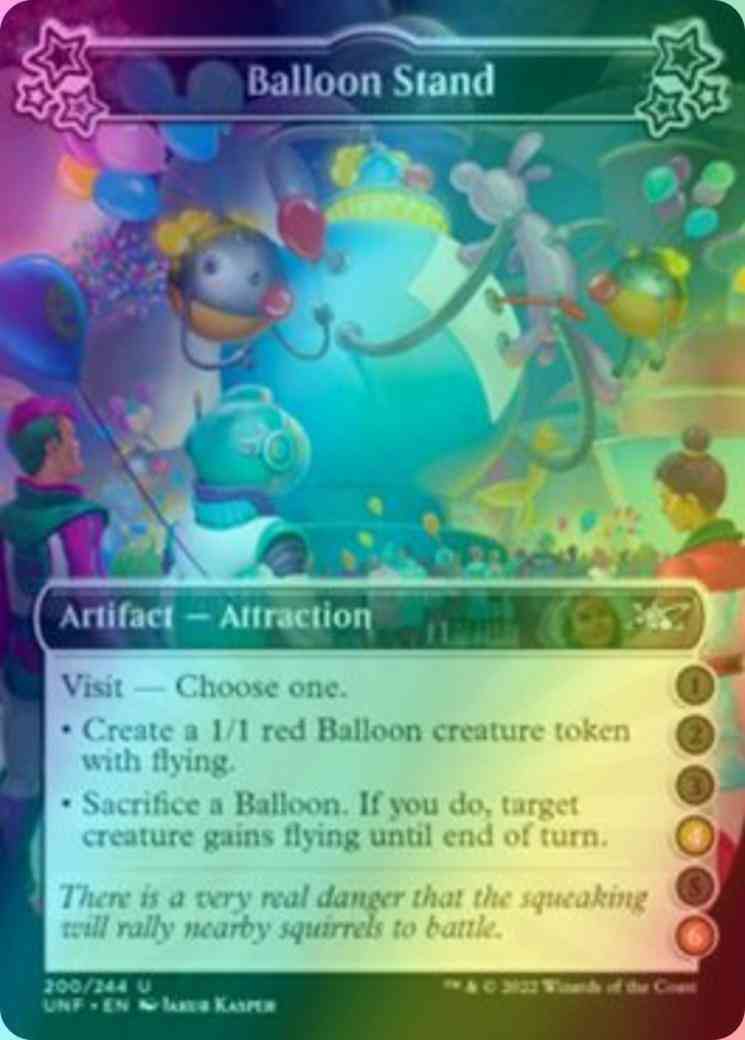 Balloon Stand (4/6) [200c] [Borderless] [Unfinity] [Foil]