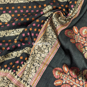 Black Designer Banarasi Tussar Saree