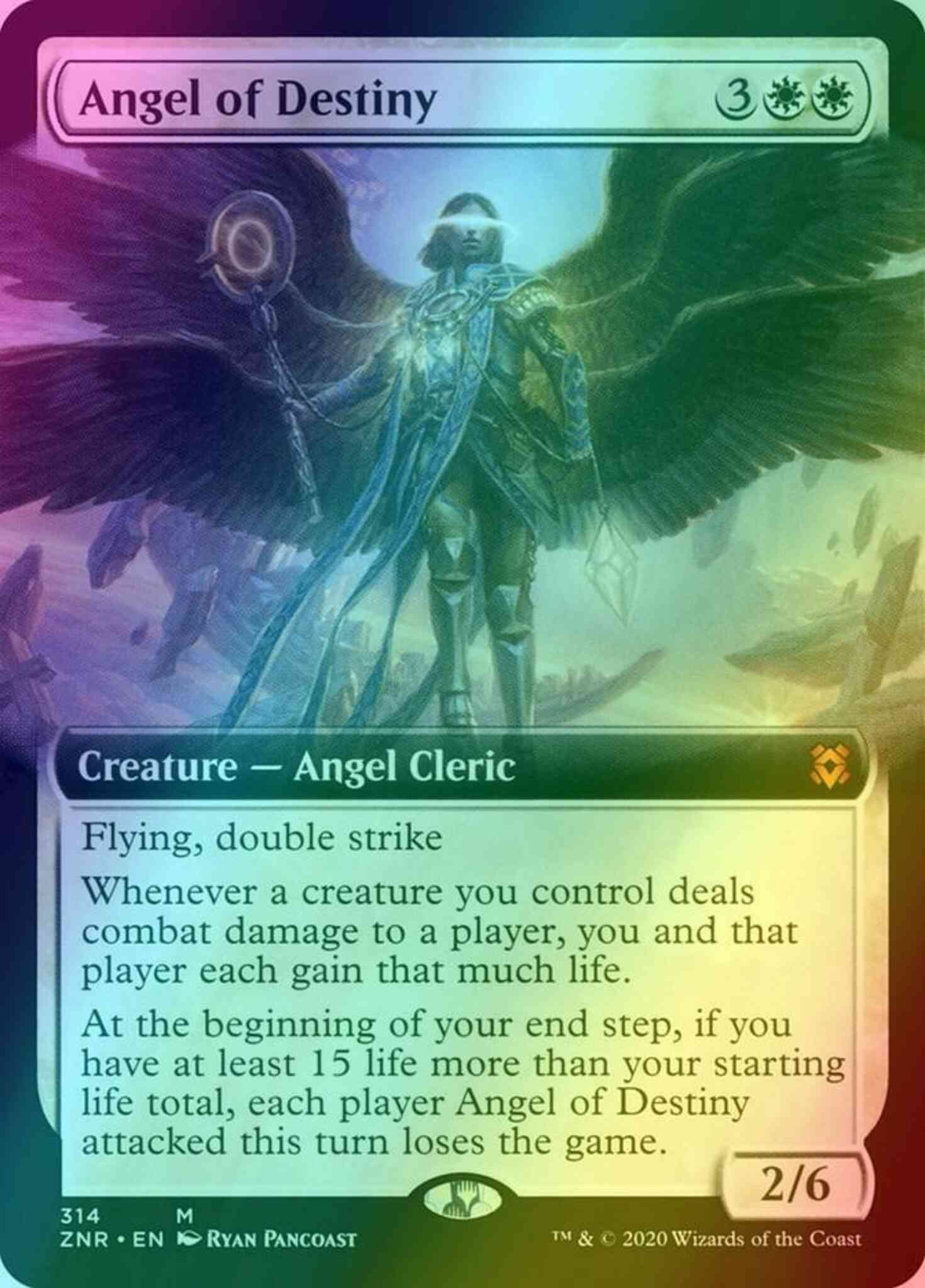 Angel of Destiny [314] [Extended Art] [Zendikar Rising] [Foil]