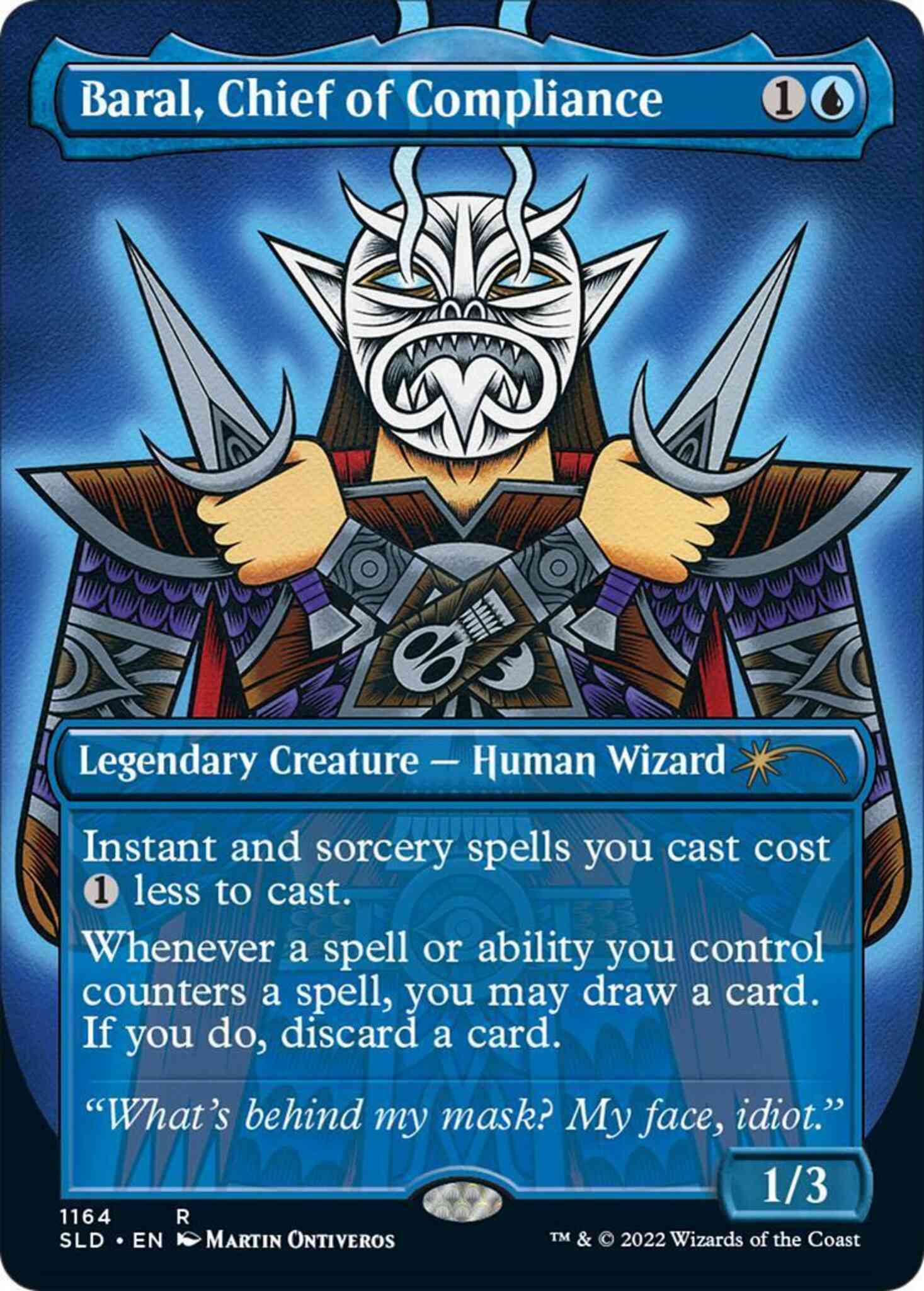 Baral, Chief of Compliance [1164] [Borderless] [Wizards of the Street] [Secret Lair Drop] [Non-Foil]