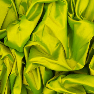 Light Green Handloom Kanchipuram Korvai Silk Saree With Crimson Border