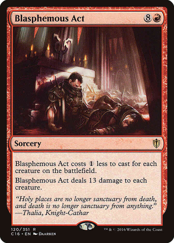 Blasphemous Act [120] [Commander 2016] [Non-Foil]