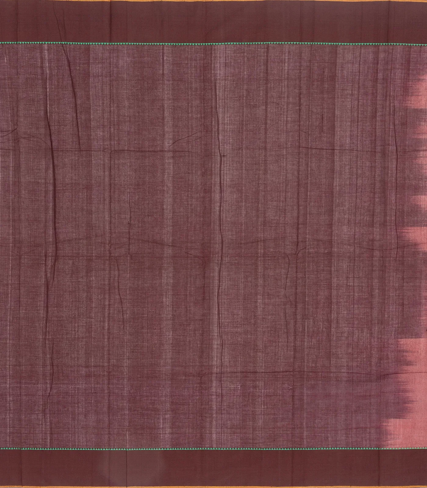 Dusty Pink Handloom Kanchi Cotton Saree With Coin Buttas
