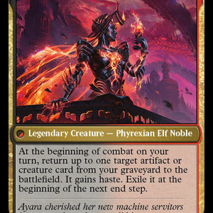 Ayara, Widow of the Realm // Ayara, Furnace Queen [90] [March of the Machine] [Non-Foil]