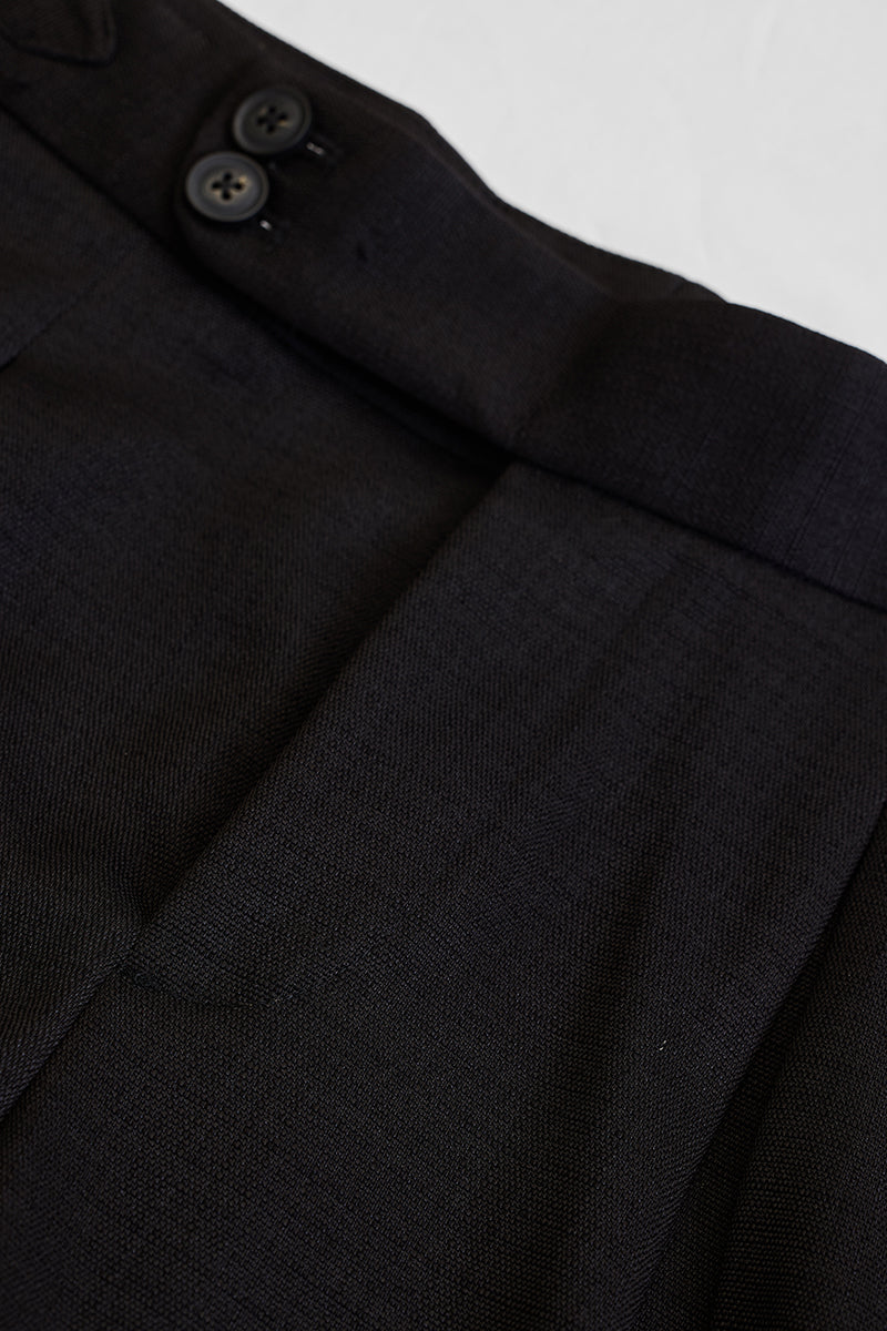 Black Slim Fit Stretch Trousers