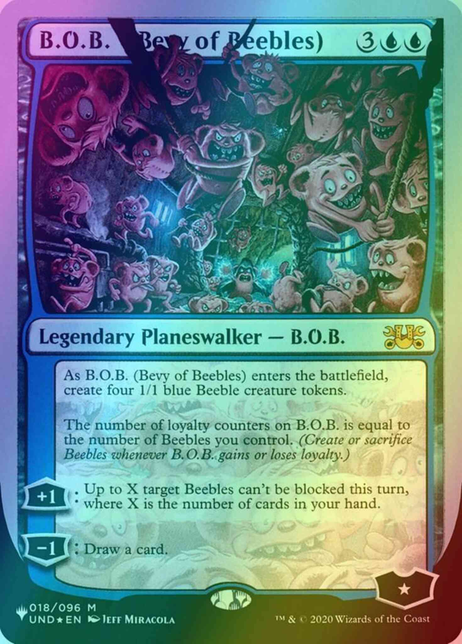 B.O.B. (Bevy of Beebles) [13] [UND Set Symbol] [The List: Unfinity Foil Edition] [Foil]