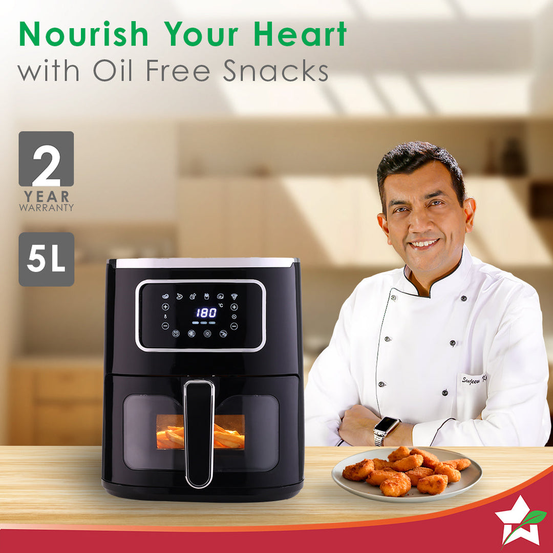 Platinum Plus Digital Air Fryer | 5L With Window & Light