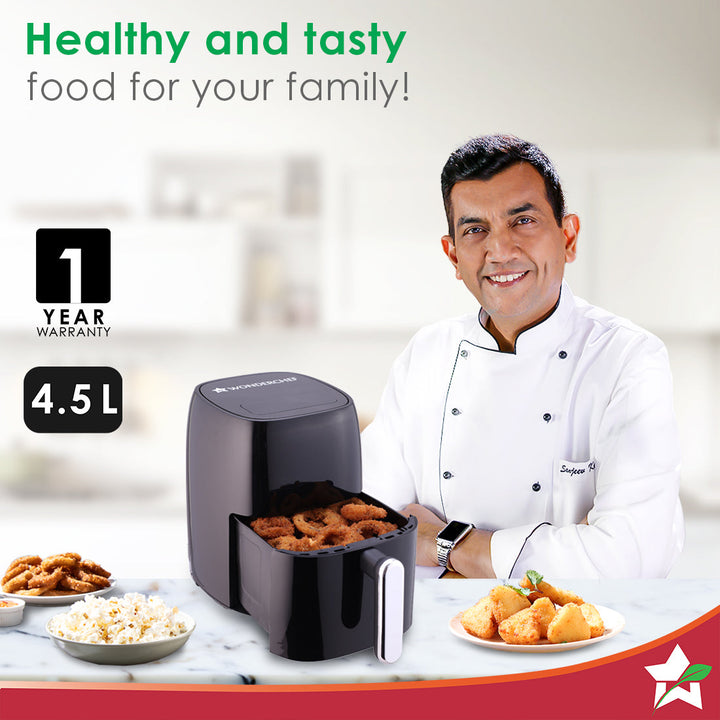 Neo Digital Air Fryer | Rapid Air Technology | 6 Pre-Set Menu Options by blacktree