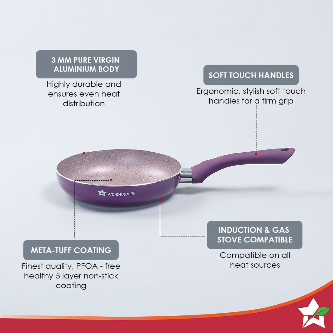 Royal Velvet 20 cm Non-Stick Fry Pan with Induction Bottom