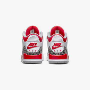 Jordan | AIR JORDAN 3 RETRO  { WHITE / FIRE RED