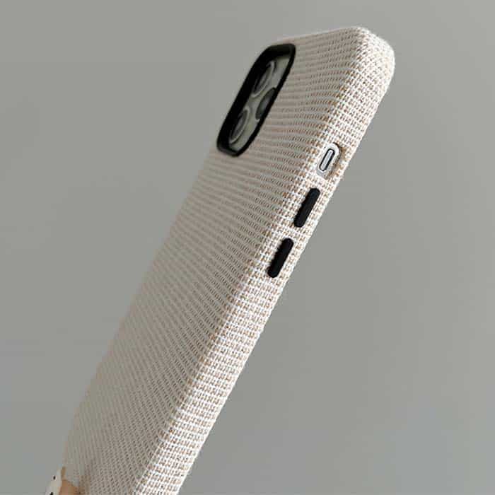 iPhone 13 Pro Fabric Case - Light Grey