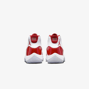 Jordan | AIR JORDAN 11 RETRO  { WHITE/VARSITY RED-BLACK