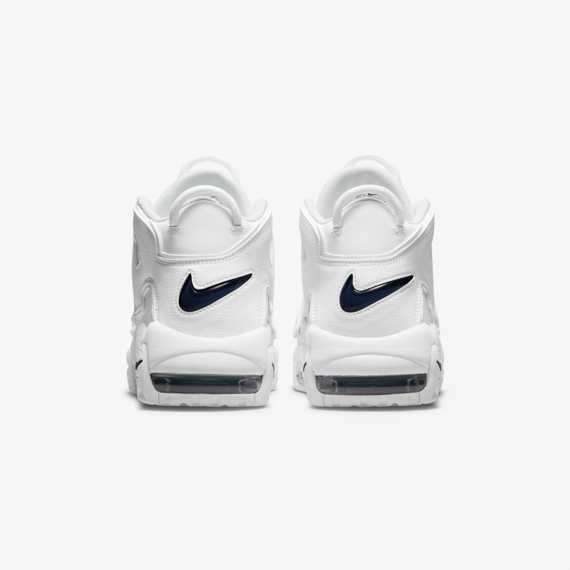 Nike | AIR MORE UPTEMPO 96  { WHITE / MIDNIGHT NAVY