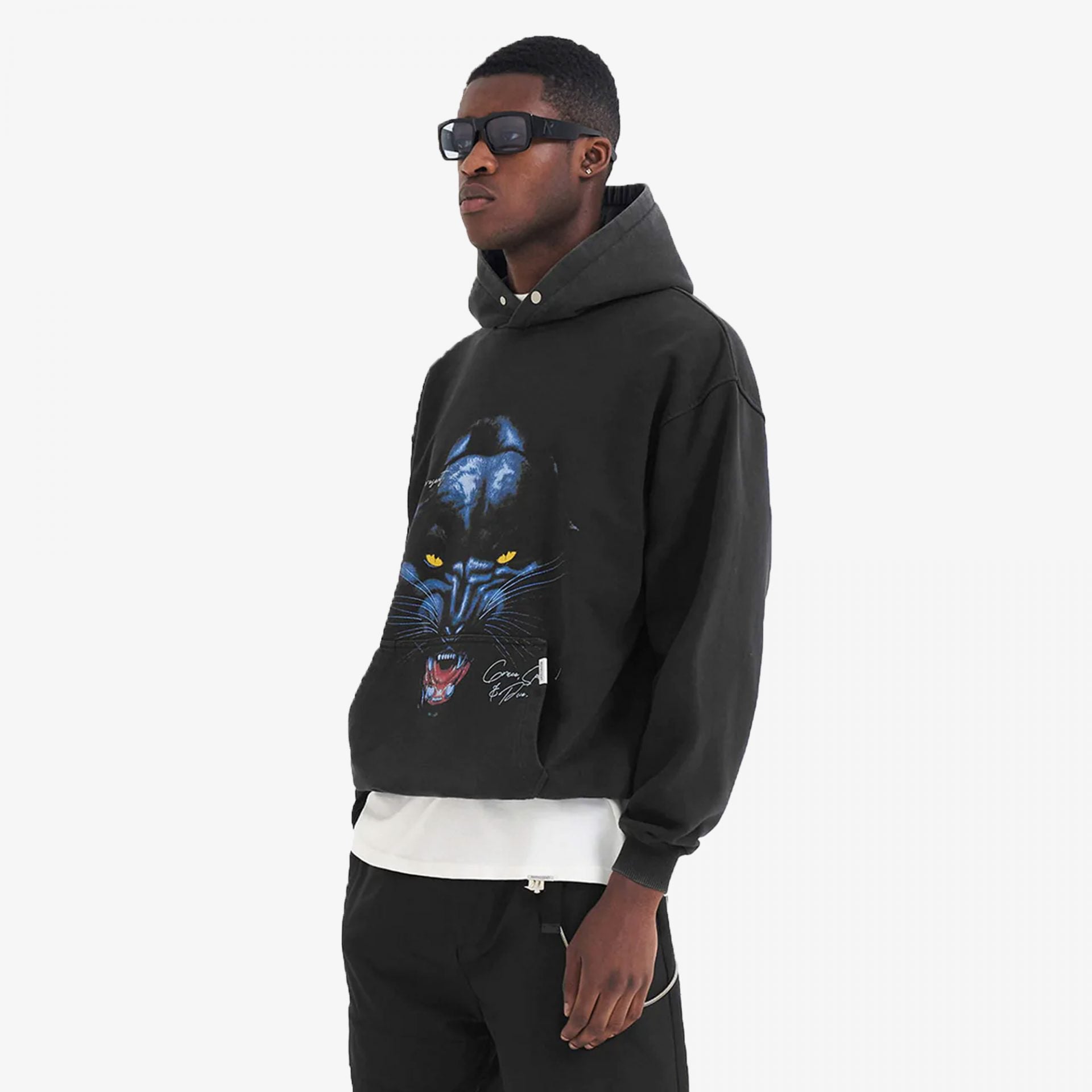 Represent | JAGUAR HOODIE  { BLACK