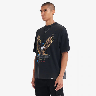 Represent | RACING TEAM EAGLE T-SHIRT  { VINTAGE BLACK