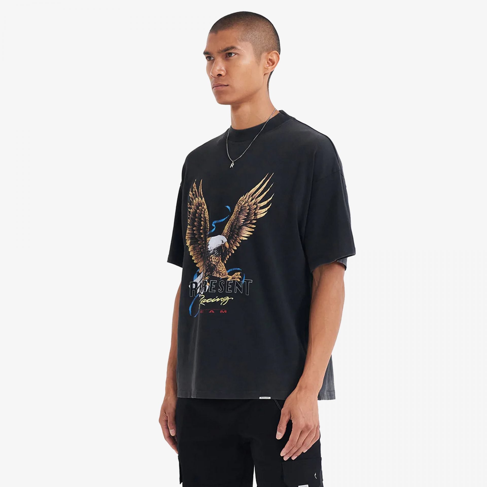 Represent | RACING TEAM EAGLE T-SHIRT  { VINTAGE BLACK