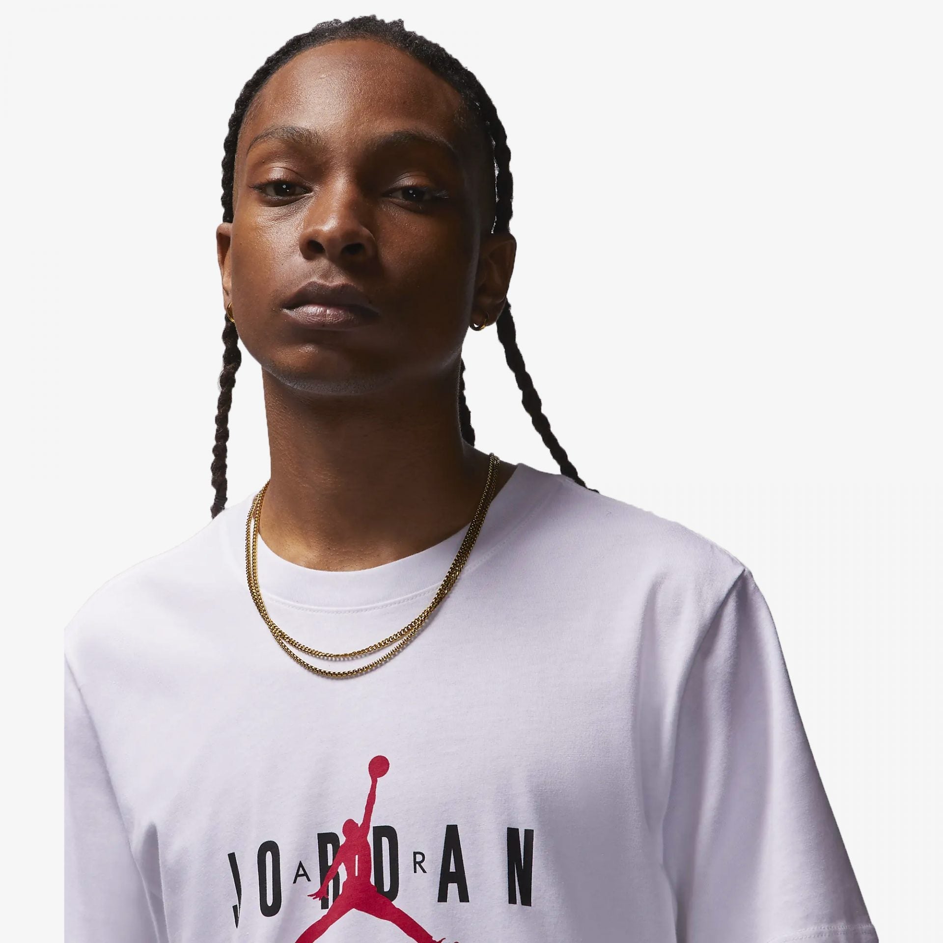 Jordan | JORDAN AIR T-SHIRT  { BLACK / GYM RED