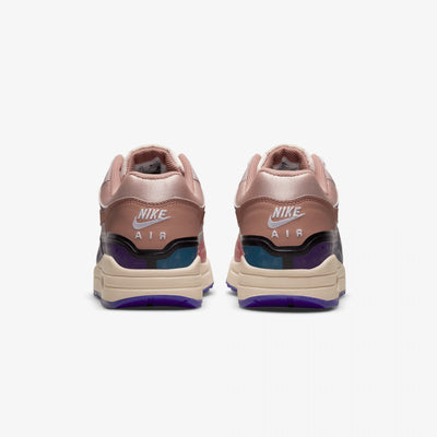 Nike | AIR MAX 1 PRM  { PLUM FOG / FOSSIL ROSE