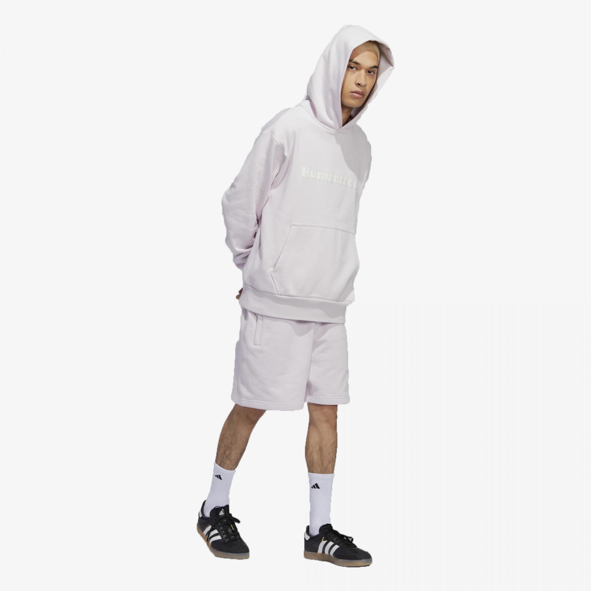 Adidas Originals | PHARRELL WILLIAMS BASICS HOODIE { PINK