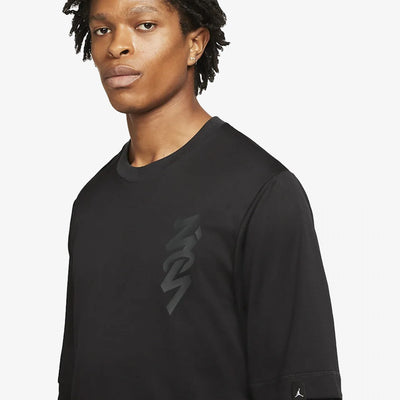 Nike | M J ZION LS SHOOTING SHIRT  { BLACK/GREY