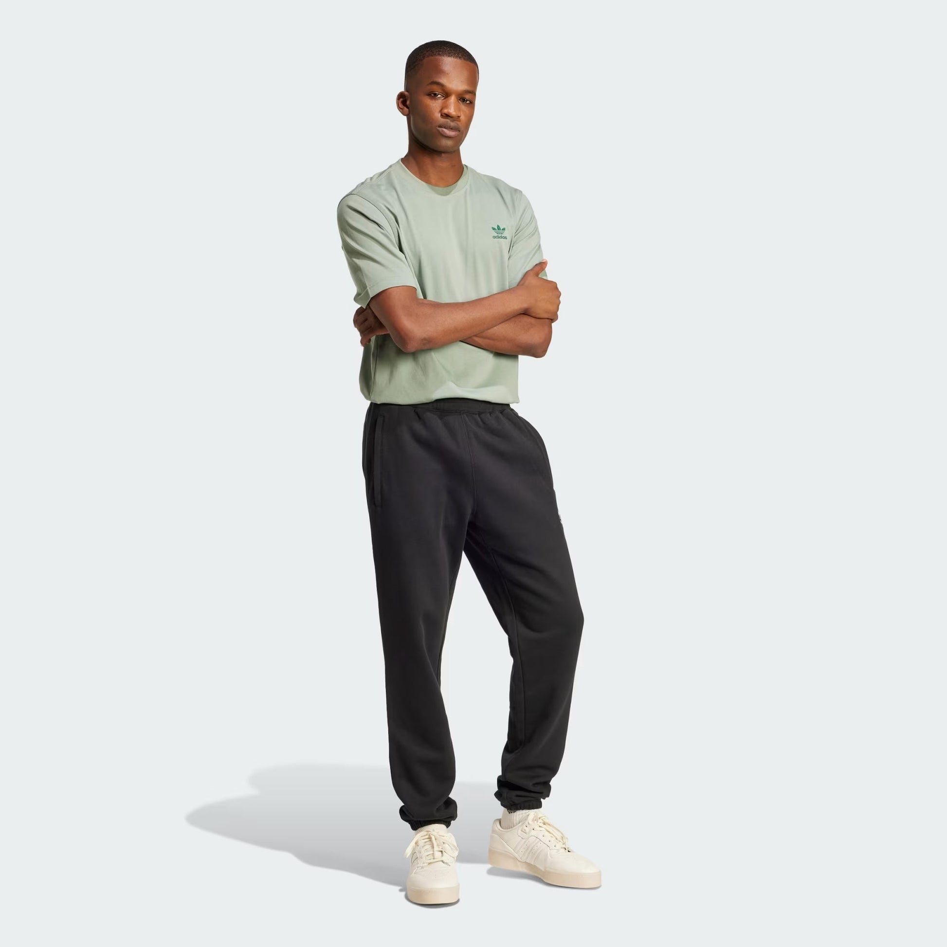 Adidas Originals | TREFOIL ESSENTIALS TEE { SILVER GREEN