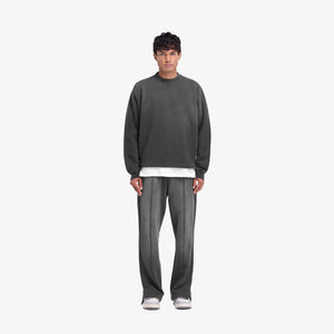 REPRESENT | STEPPED HEM SWEATPANTS { STAINED BLACK