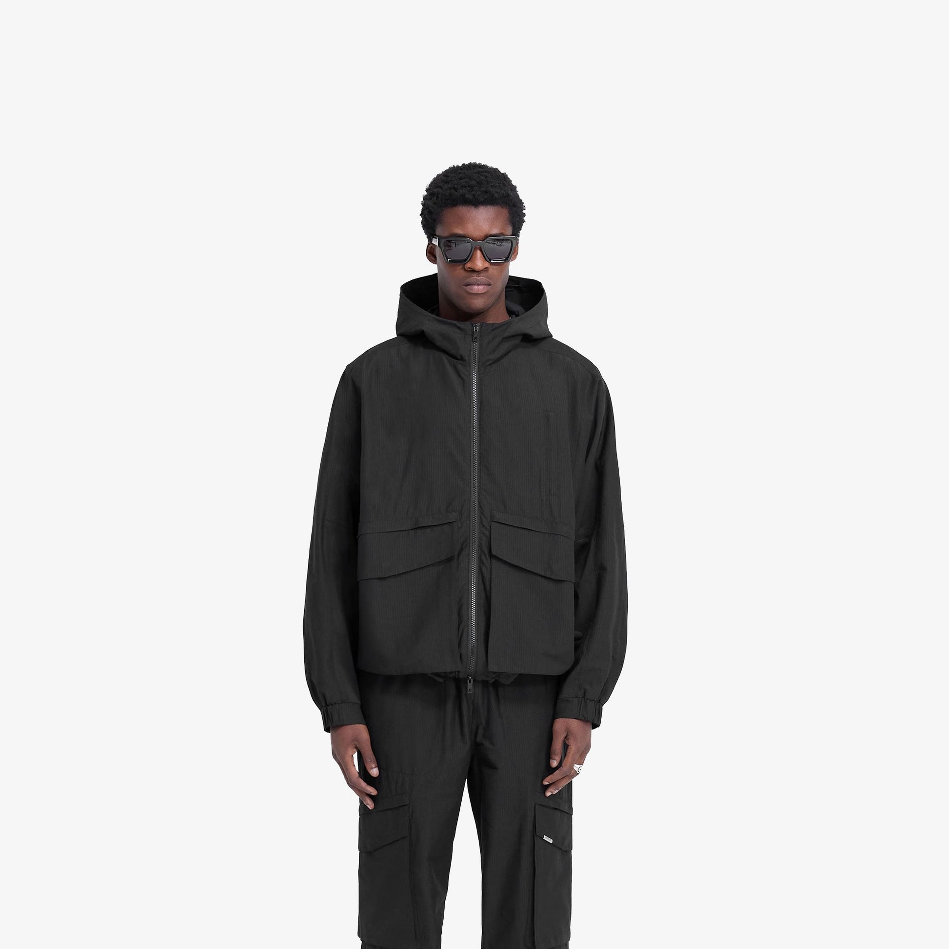 Represent | TECH CARGO JACKET { JET BLACK