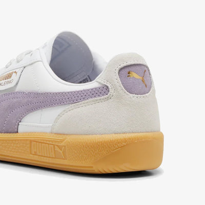 PUMA | PALERMO { WHITE/ PALM-PLUM GUM